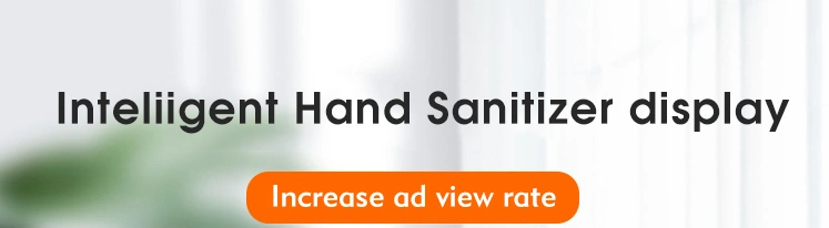 Automatic Hand Sanitizer Dispenser 21.5 Inch Wall Mount LCD Advertising Display Digital Signage Kiosk