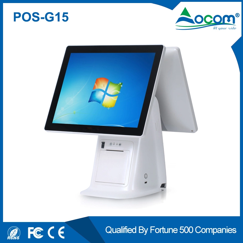 POS-1513 15.1 Inch Restaurant Ordering All in One Touch Screen POS System