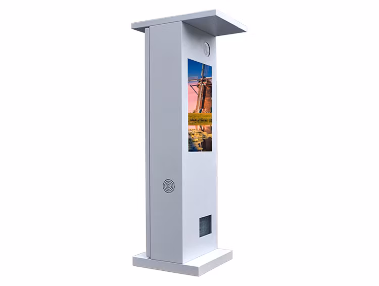 Advertising Players 24 Inch Intelligent Road Gate Outdoor Advertising Machine Commercial Kiosk LCD Touch Screen PC LED Digital Signage