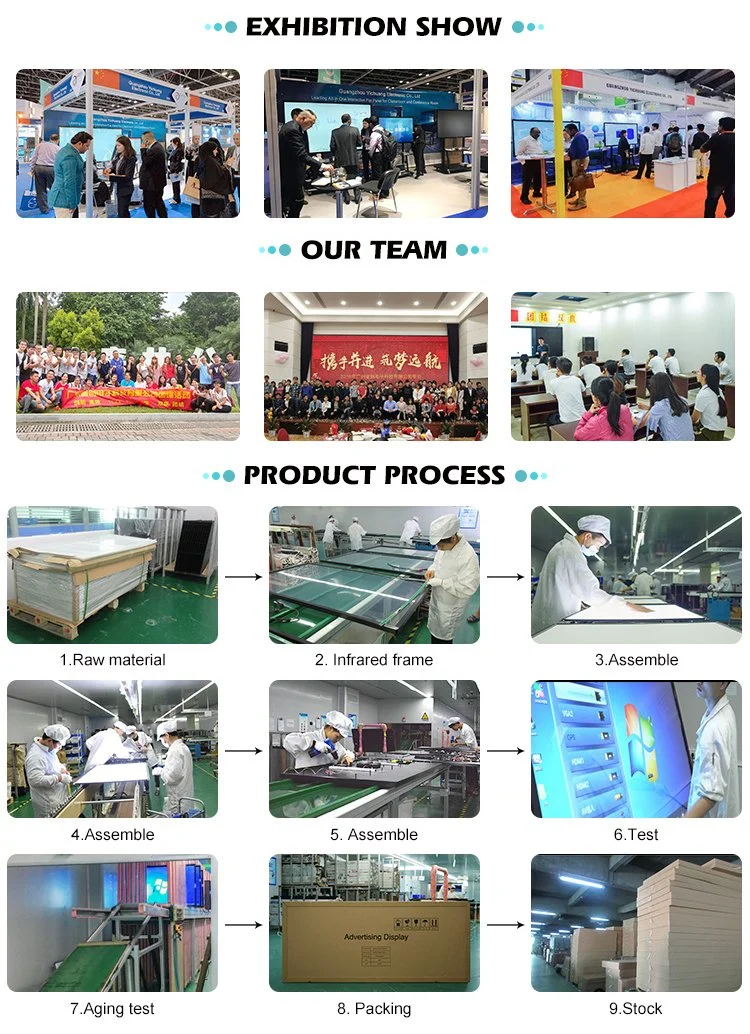 Factory Wholesale Advertising LCD Touch Screen 65 Inch Commercial Floor Standing Kiosk