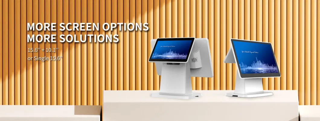 China Factory Custom Electronic Cash Register Desk POS System Self Service Kiosk for Supermarket and Restaurant