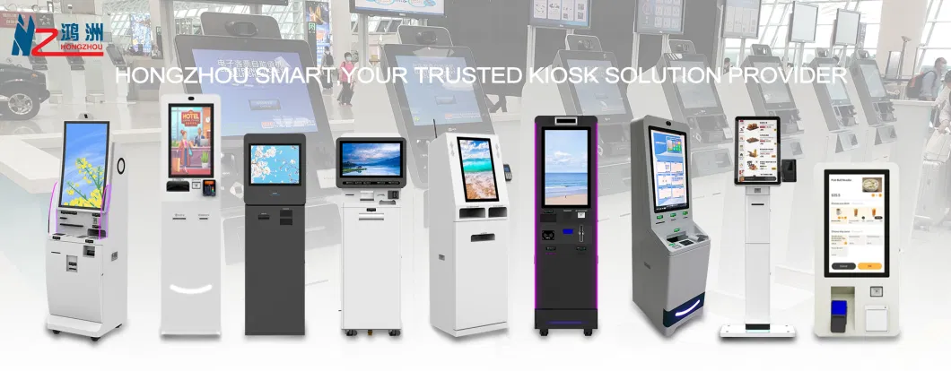 LCD Advertising Display Screen Totem Kiosk Android Window System Open API Sdk Integrated Self Payment Kiosk Terminal