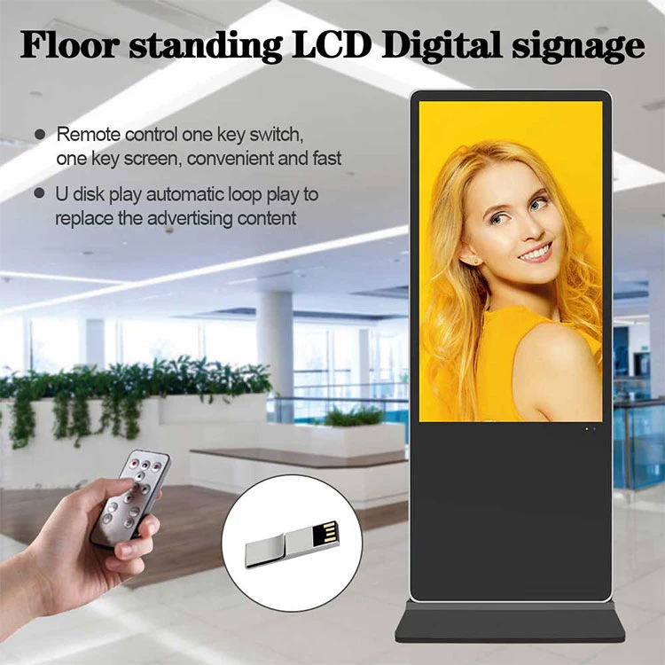 Factory Price 43&quot; 49&quot; 55&quot; 65&quot; Digital Signage Interactive Kiosk Commercial LCD Screen Stand Advertising Touch Display Outdoor Advertising Kiosk