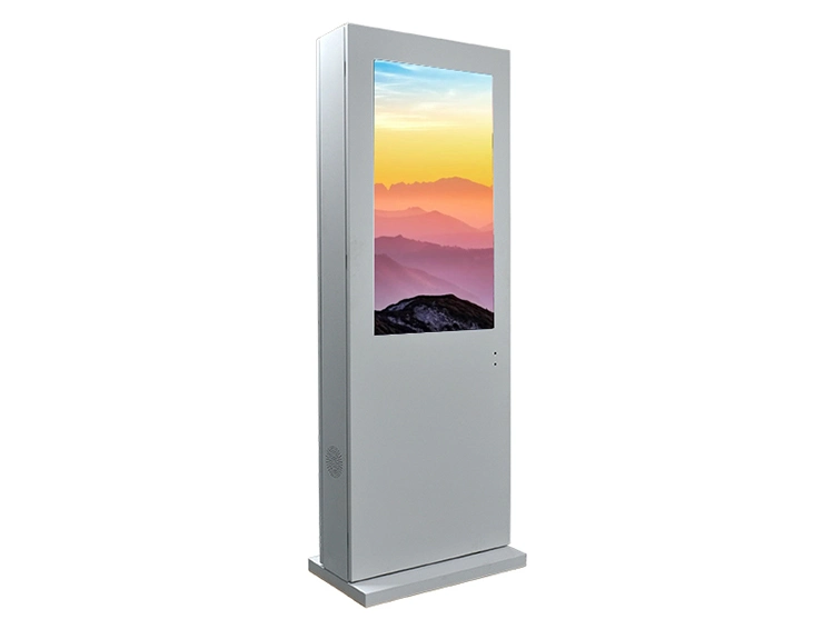 Air-Cooled Vertical Screen Floor Outdoor Advertising Machine 43 Inch Advertising Outdoor Free Standing Touch Screen Kiosk Advertising TV LED Digital Signage