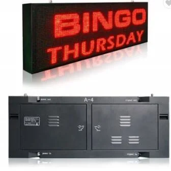 TF Control Card 1600mm*480mm DIP P10 Single Color Outdoor LED Display Sign R/G/B/W/Y Customized