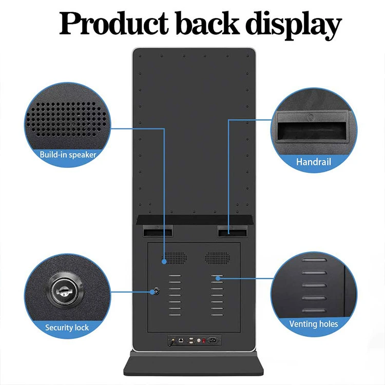 Factory Price 43&quot; 49&quot; 55&quot; 65&quot; Digital Signage Interactive Kiosk Commercial LCD Screen Stand Advertising Touch Display Outdoor Advertising Kiosk