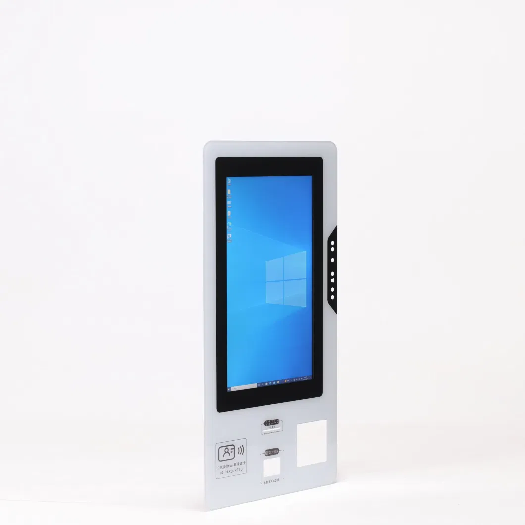 21.5 Inch Lobby Self Ordering Kiosk in Restaurant All in One Self Payment System Capacitive Touch Screen