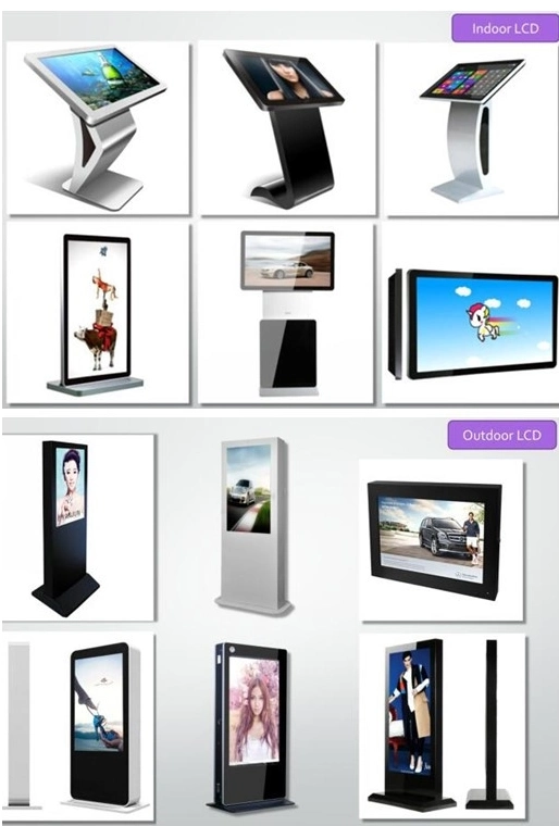 Indoor Customized Size LCD Panel Advertising Standalone Digital Signage