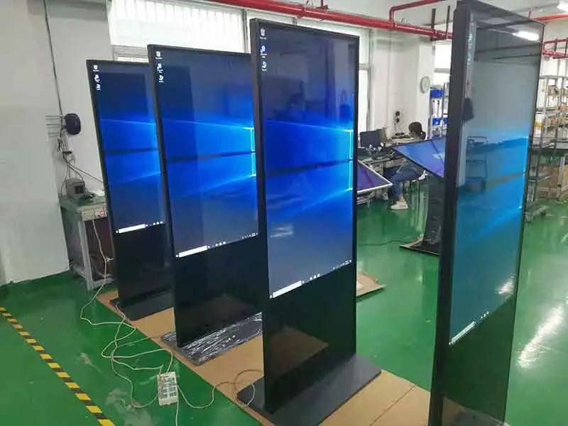 55 Inch Floor Stand LCD Display Touch Screen Indoor Android Advertising Display TV Digital Signage Totem Kiosk