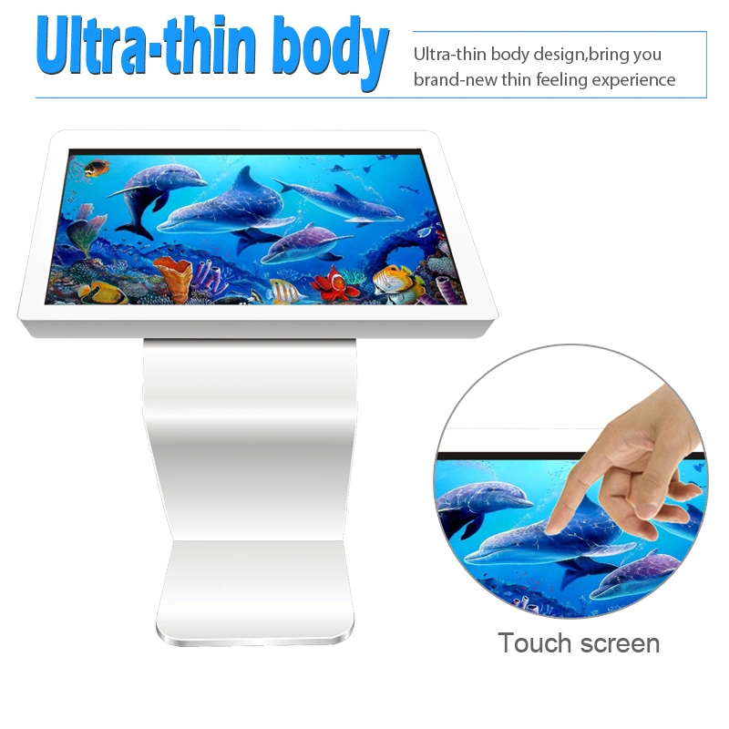 Table Standing LCD Advertising Touch Screen/Kiosk Horizontal Digital Advertising Machine for Supermarket