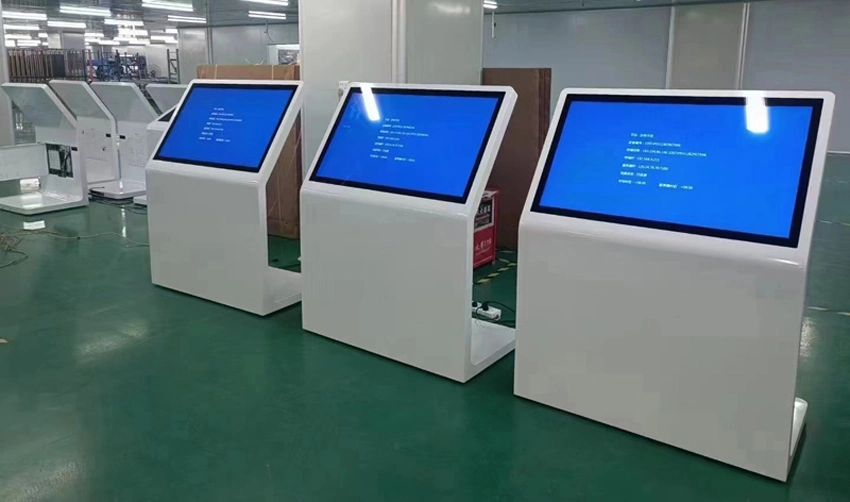 55inch Multi-Point Touch Screen Floor Standing Landscape Kiosk for Shopping Mall