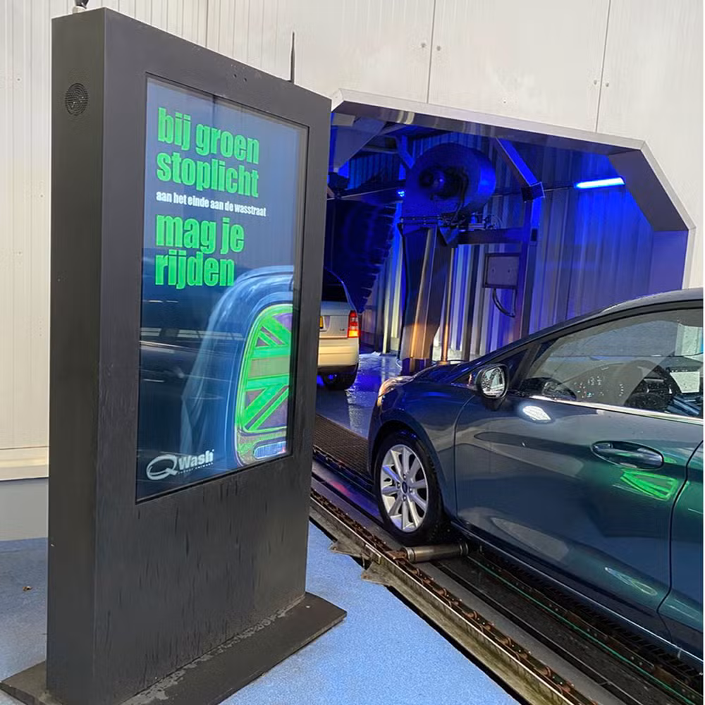 Outdoor 4K Commercial LCD LED Panel Information Advertising Ad Player Dual Touch Screen Kiosk Digital Signage Display