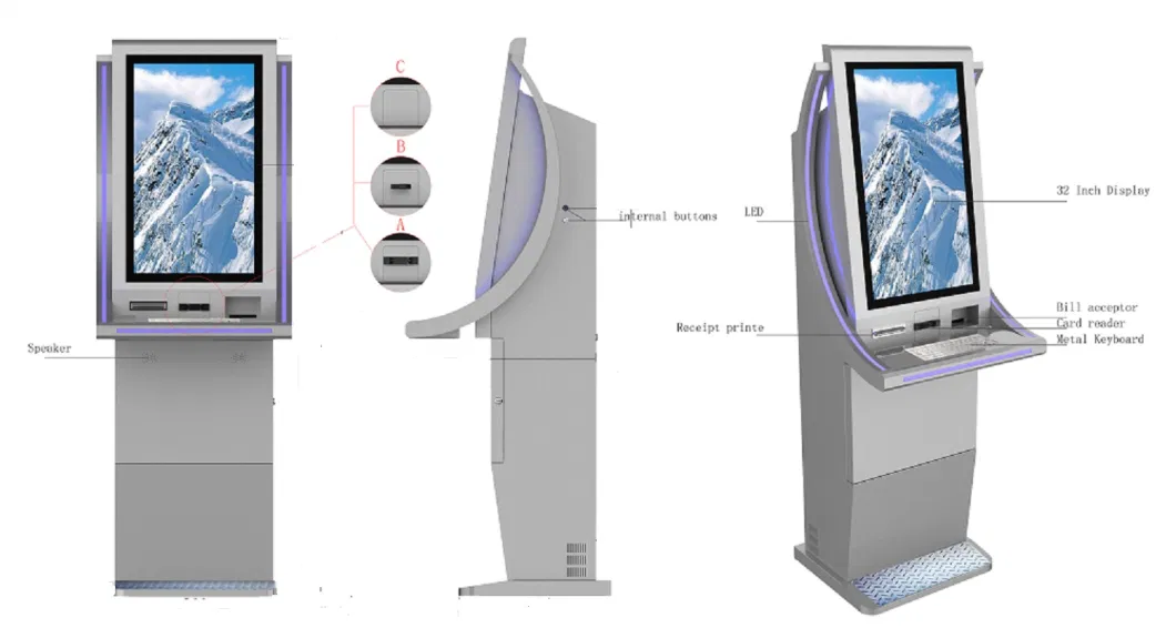 Customize University Poster Advertise Display Public Place Self-Service Wayfinding Digital Signage Supplier in China