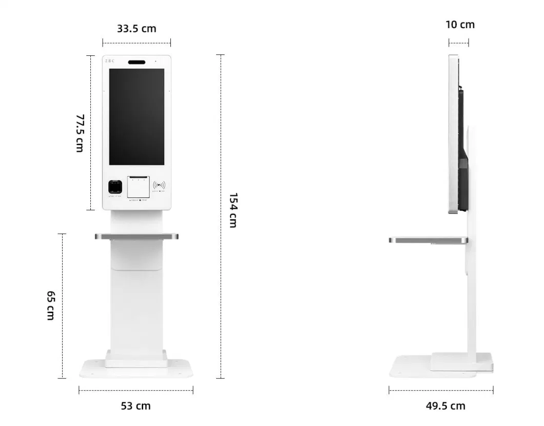 Standing Display Signage 43inch Portable Digital Poster Floor Ultra-Slim Movable LCD Advertising Screen Kiosk