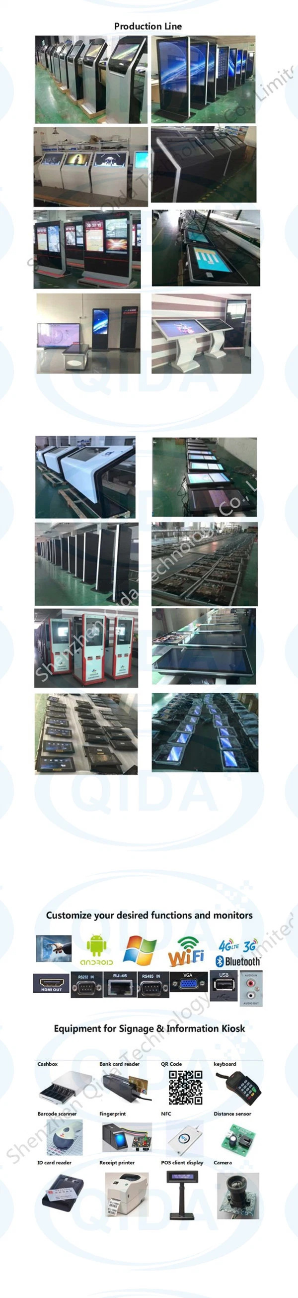 Waterproof High Brightness Outdoor Advertising LCD Displays Outdoor Digital Signage