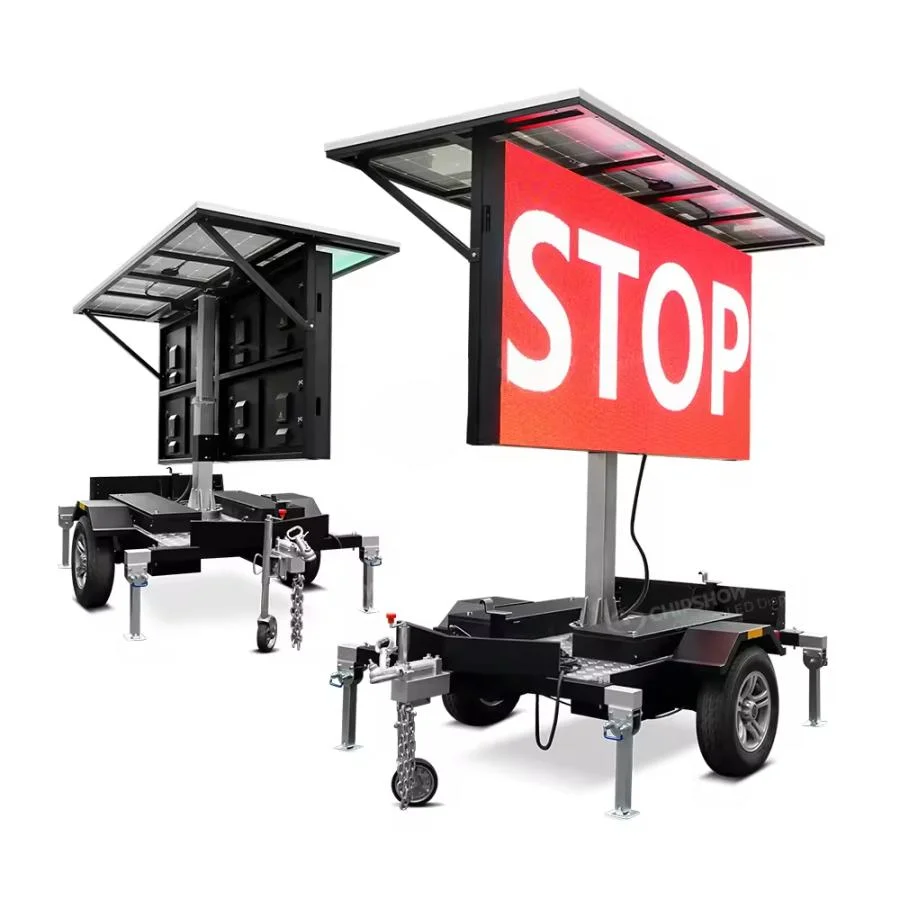 Outdoor LED Trailer Screen Display P8 P10 P6.6 Mobile Solar Trailer LED Signs LED Board Display LED Display Signage