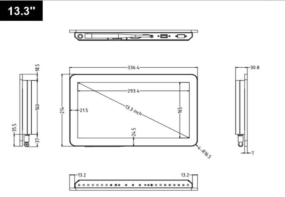 13.3~27 Inch Indoor Use All in One Industrial Touchscreen Panel PC All-in-One Android Wall Hanging Touch Panel PC Windows Desktop Touch Screen Aio Kiosk