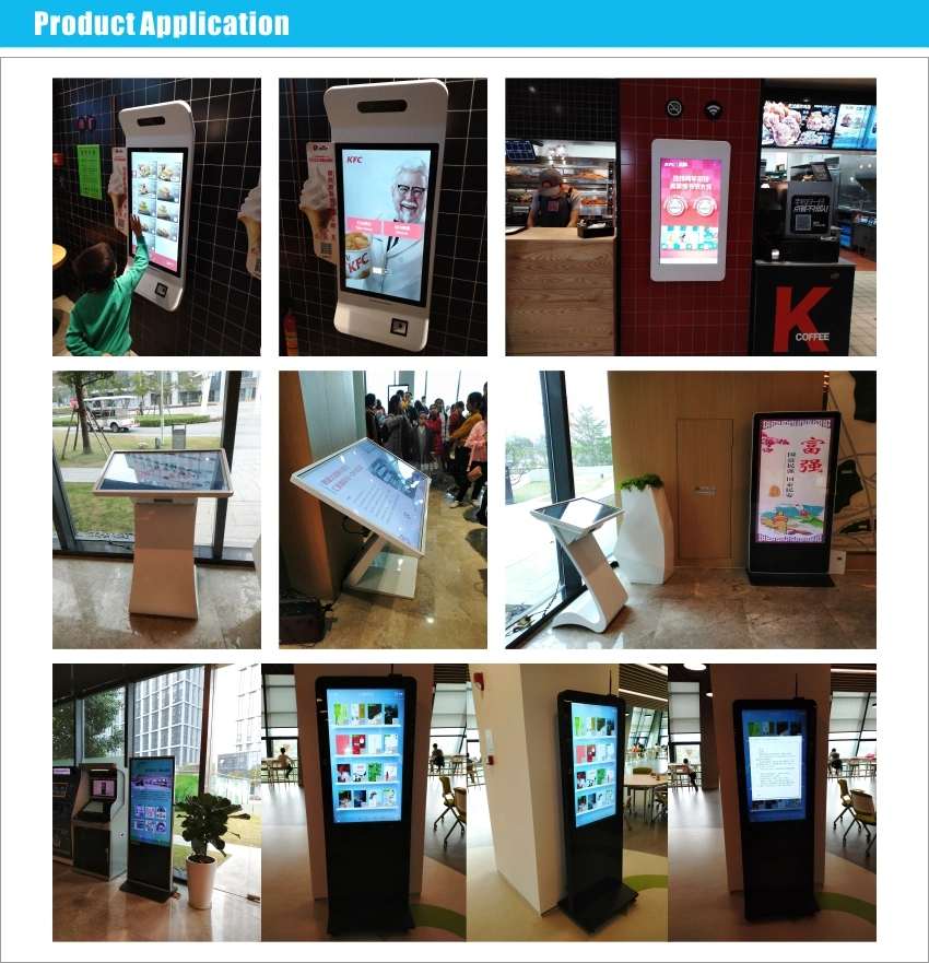 32-65inch Interactive Touch Screen PC Public Information Wayfinding Self Service Kiosk