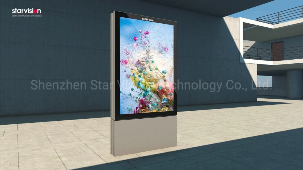 Outdoor Freestanding Advertising LED Backlit Scrolling Light Box Sign for Airport