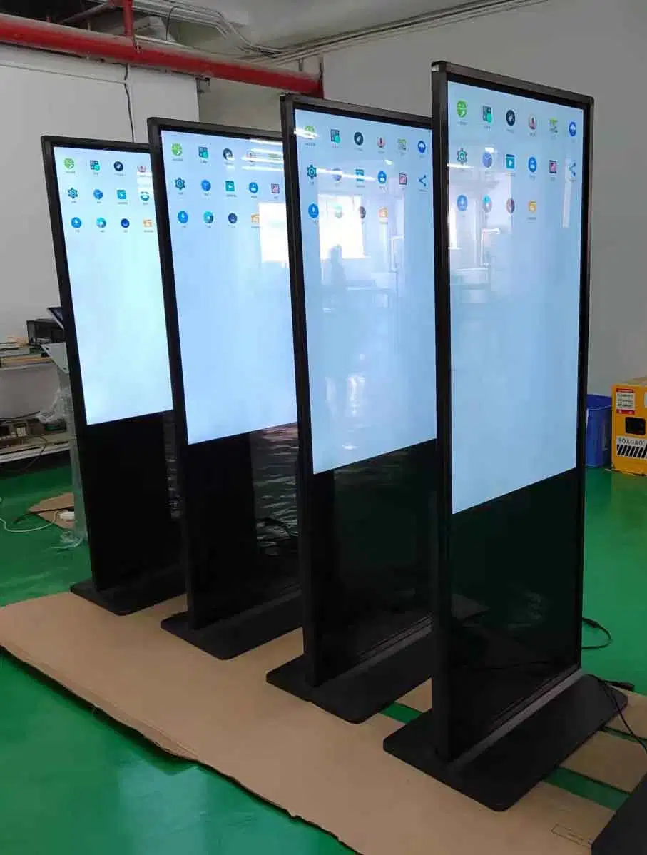 55 Inch Floor Stand LCD Display Touch Screen Indoor Android Advertising Display TV Digital Signage Totem Kiosk