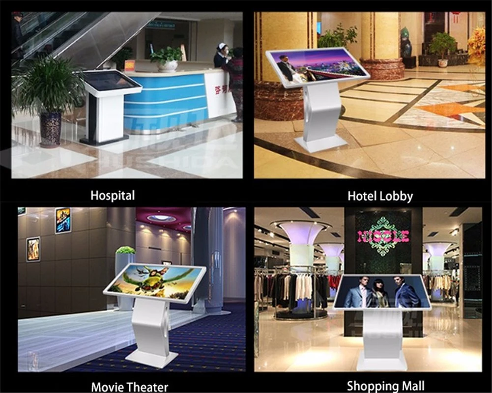 Table Standing LCD Advertising Touch Screen/Kiosk Horizontal Digital Advertising Machine for Supermarket