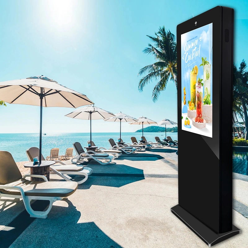 USB/Android/Windows Playing Equipment Multi Language Support Machine Waterproof Advertising LCD Kiosk Display