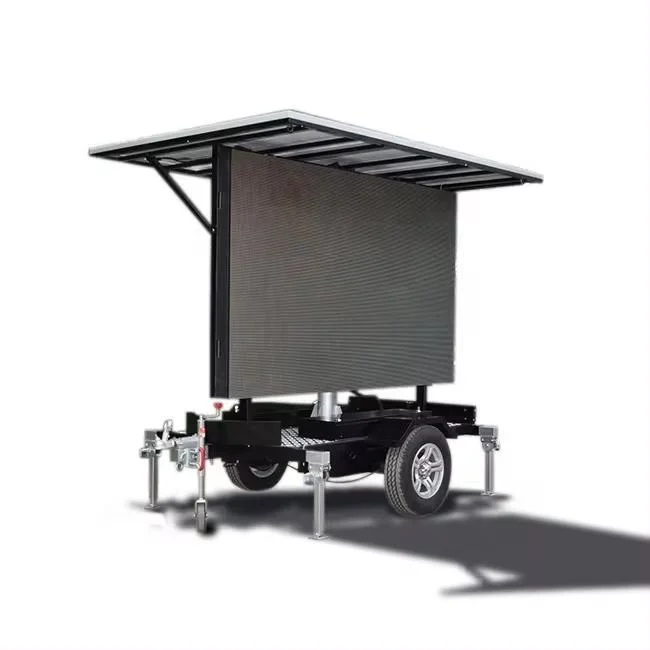 Outdoor LED Trailer Screen Display P8 P10 P6.6 Mobile Solar Trailer LED Signs LED Board Display LED Display Signage