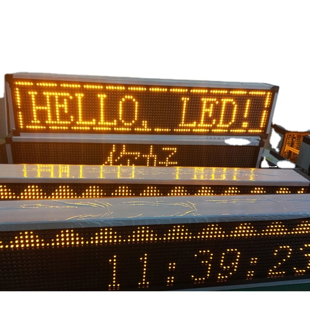 1920X320 P10 DIP Single Color Smi-Outdoor Message Scrolling LED Display Sign