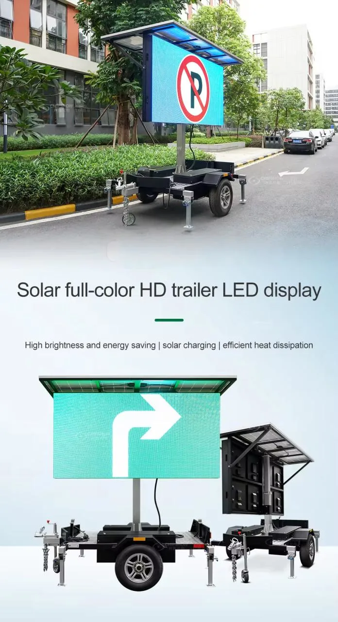 Outdoor LED Trailer Screen Display P8 P10 P6.6 Mobile Solar Trailer LED Signs LED Board Display LED Display Signage