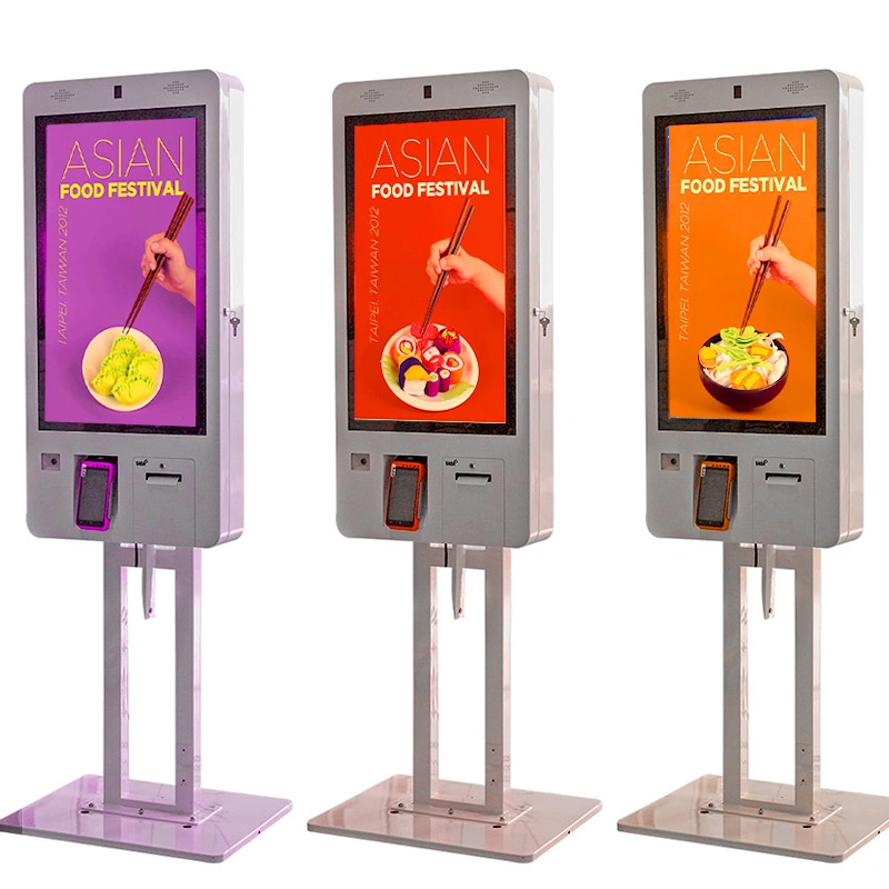 Kfc Self Ordering Kiosk Touch Screen Cashless POS Fast Food Self Ordering Payment Kiosk in Restaurant