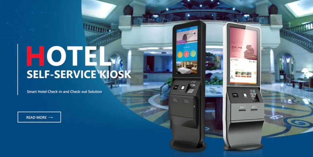 Hotel Self-Service Check-in and Check-out Touch Screen Payment Kiosk