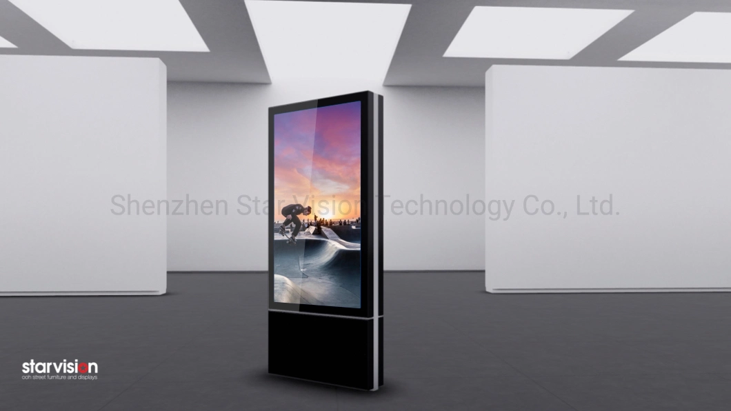 Floor Standing Vertical Kiosk 4K Indoor Advertising Player Display Screen HD LCD Digital Signage