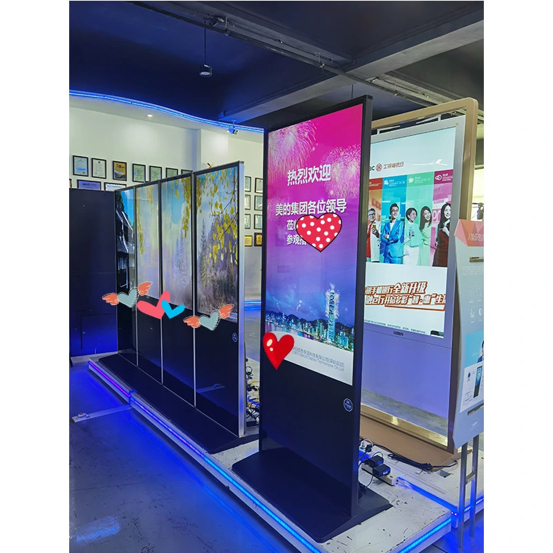 Digital Signage Display Floor Stand LCD Touch Screen Advertising Media Player Kiosk Totem 43inch Android Lecteur Publicitaire