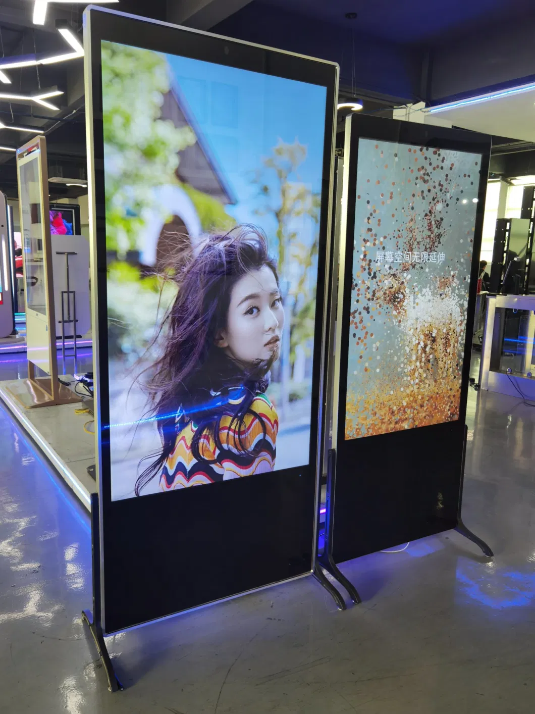 Digital Signage Display Floor Stand LCD Touch Screen Advertising Media Player Kiosk Totem 43inch Android Lecteur Publicitaire