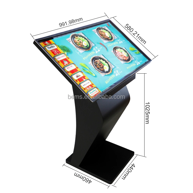 Professional 32 43 50 55 Inch Full HD Floor Standing 4K Interactive LCD Digital Touch Screen Mall Information Kiosk