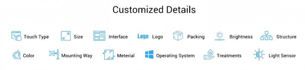 Capacitive 2K 4K Touch Screen Panel 21 32 42 50 55 65 Inch Display Touch Screen Monitor Interactive Kiosk