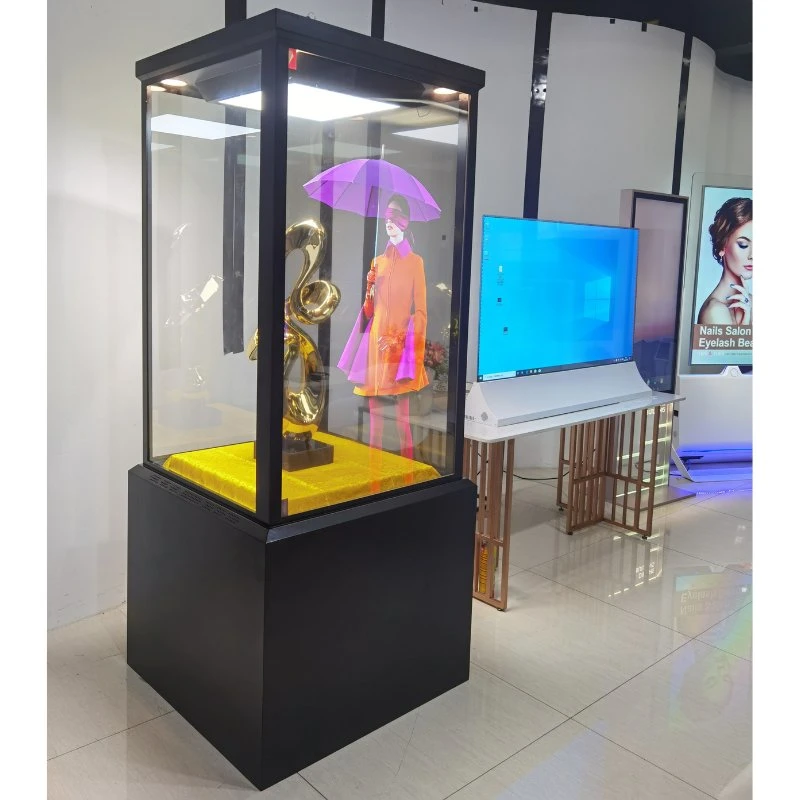 55inch OLED Transparent Digital Signage 10points Touch Screen for Museum