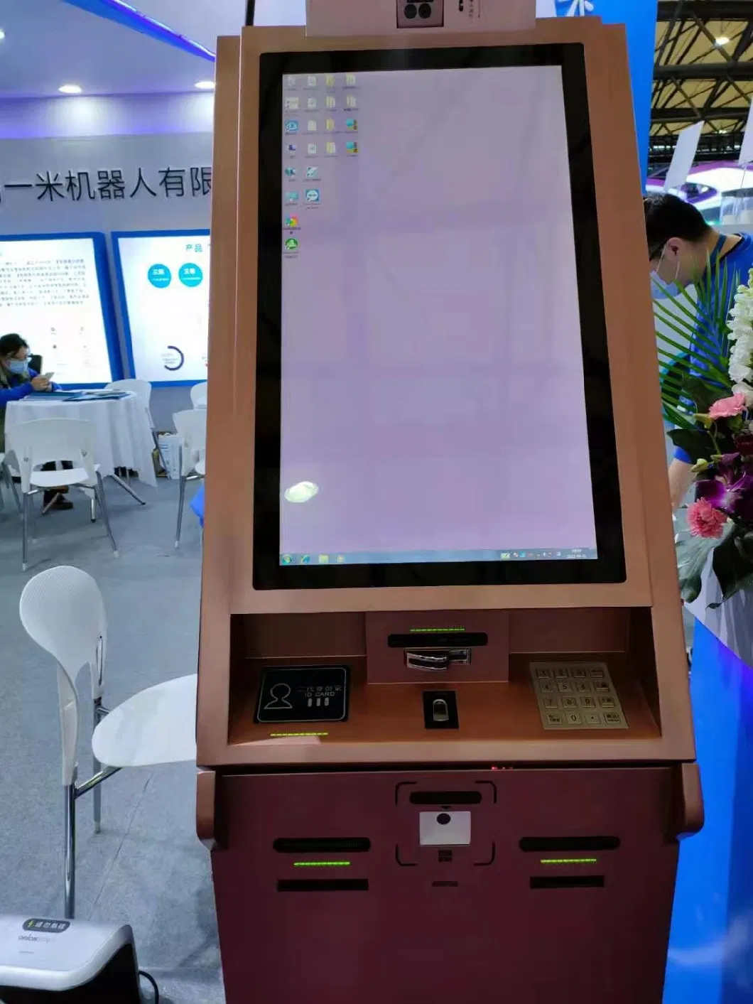 Digital Signage Hotel Kiosk with Check in Receptionist Function