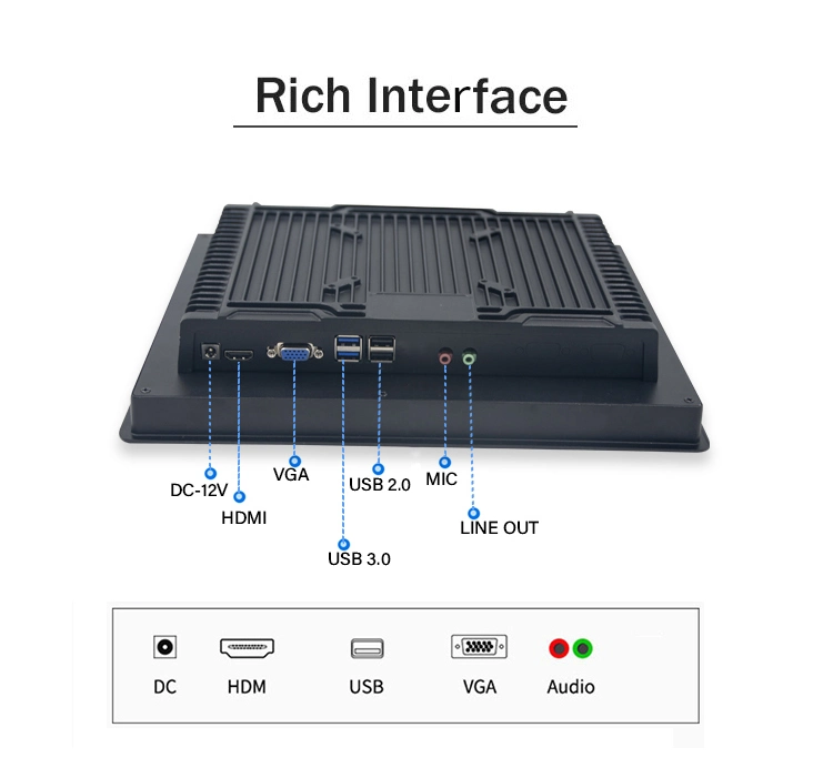 17 Inch Desktop Pure Flat Industrial Touch Screen