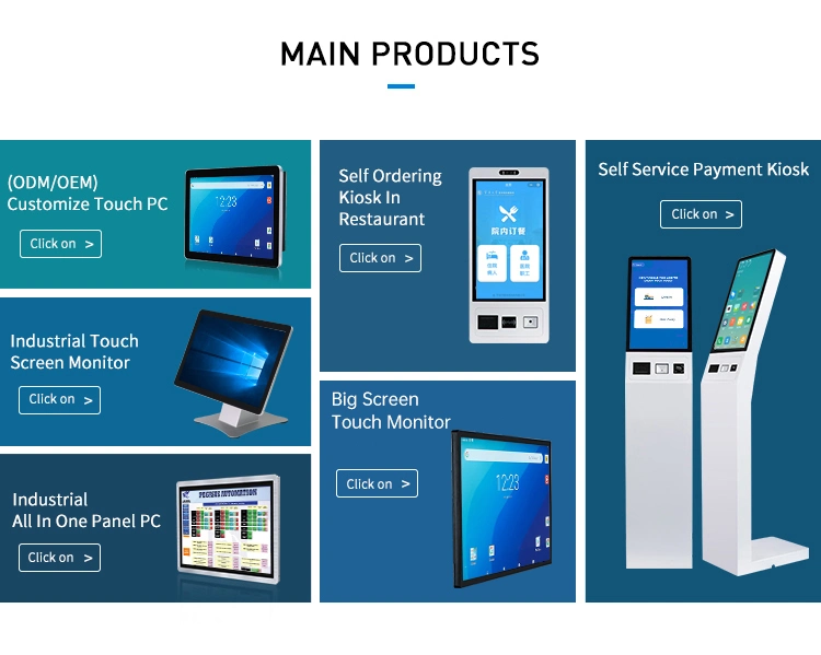 Touchwo Multitouch Self-Order Intelligent Terminal Touch Screen Display Kiosk