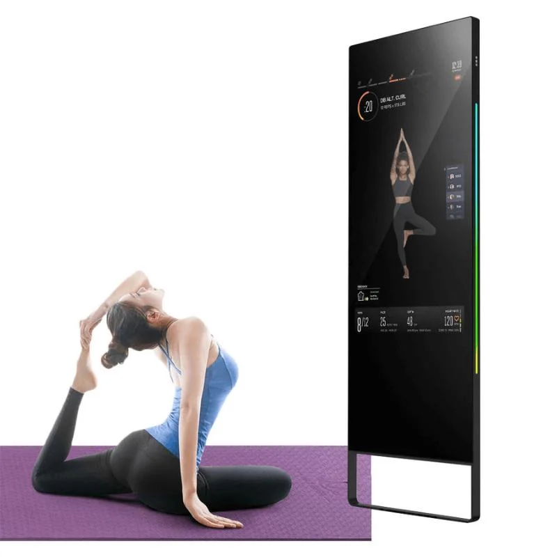 43inch Advertising LCD Digital Signage Interactive Exercise Fitness Smart Display Mirror Kiosk