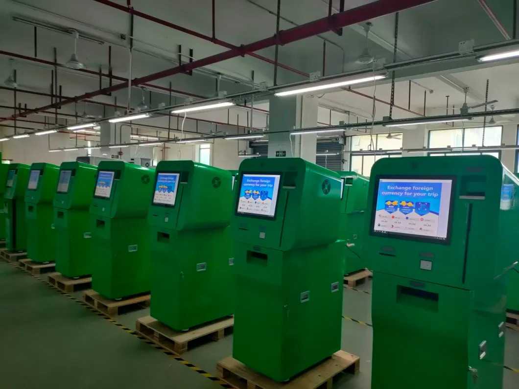 Hotel Receptionist Kiosk with Self Service Check-in Check-out Machine