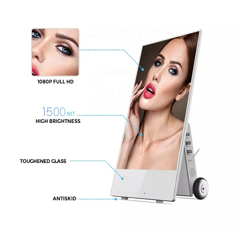 2K 4K ODM 43 49 55 65 75 85 Double Sided Outdoor Display with IP65 Waterproof Advertising Totem Ad Player LCD LED Touch Screen Interactive Kiosk Digital Signage