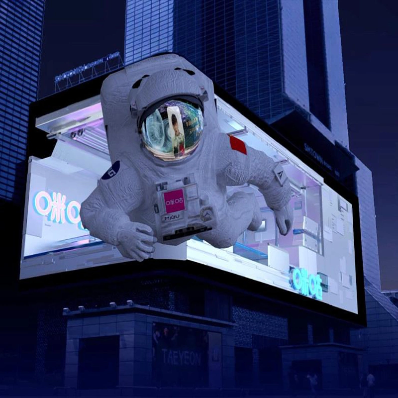 Building Commercial Digital Billboard 3D Advertising Outdoor LED Video Wall Display Screen