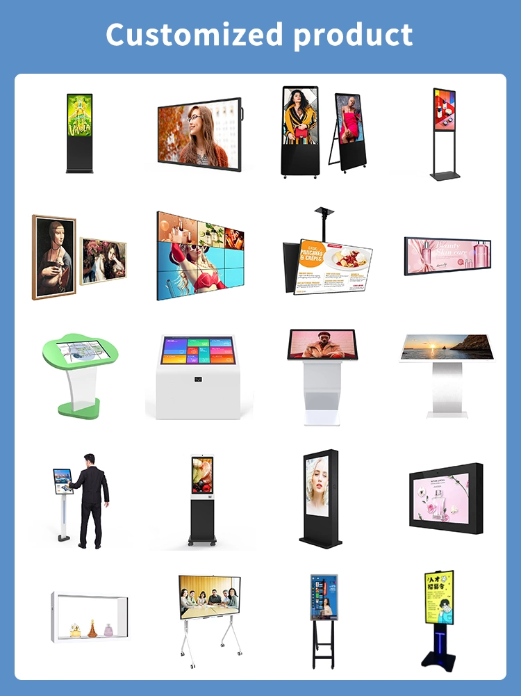 55 Inch Wall Mounted LCD Display Outdoor Wall Mount LCD Digital Signage