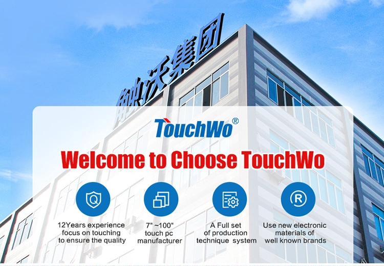 Touchwo Customizable Logo 21.5&quot; Capacitive Multitouch Order Kiosk Self-Service Reception Self-Payment Kiosk for Self Odering