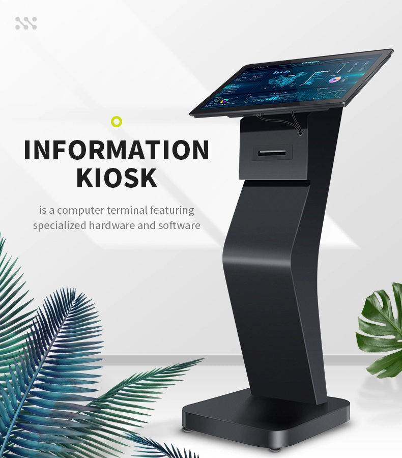 Self Service Kiosk Touch Screen Kiosk Public 32 43 50 55 Inch Full HD 4K Information Wayfinding LCD Digital Interactive Kiosk