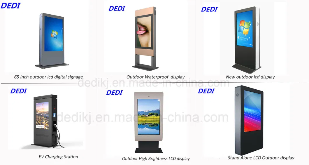 Dedi 43inch High Brightness TFT Android Floor Standing Outdoor LCD Totem Digital Signage