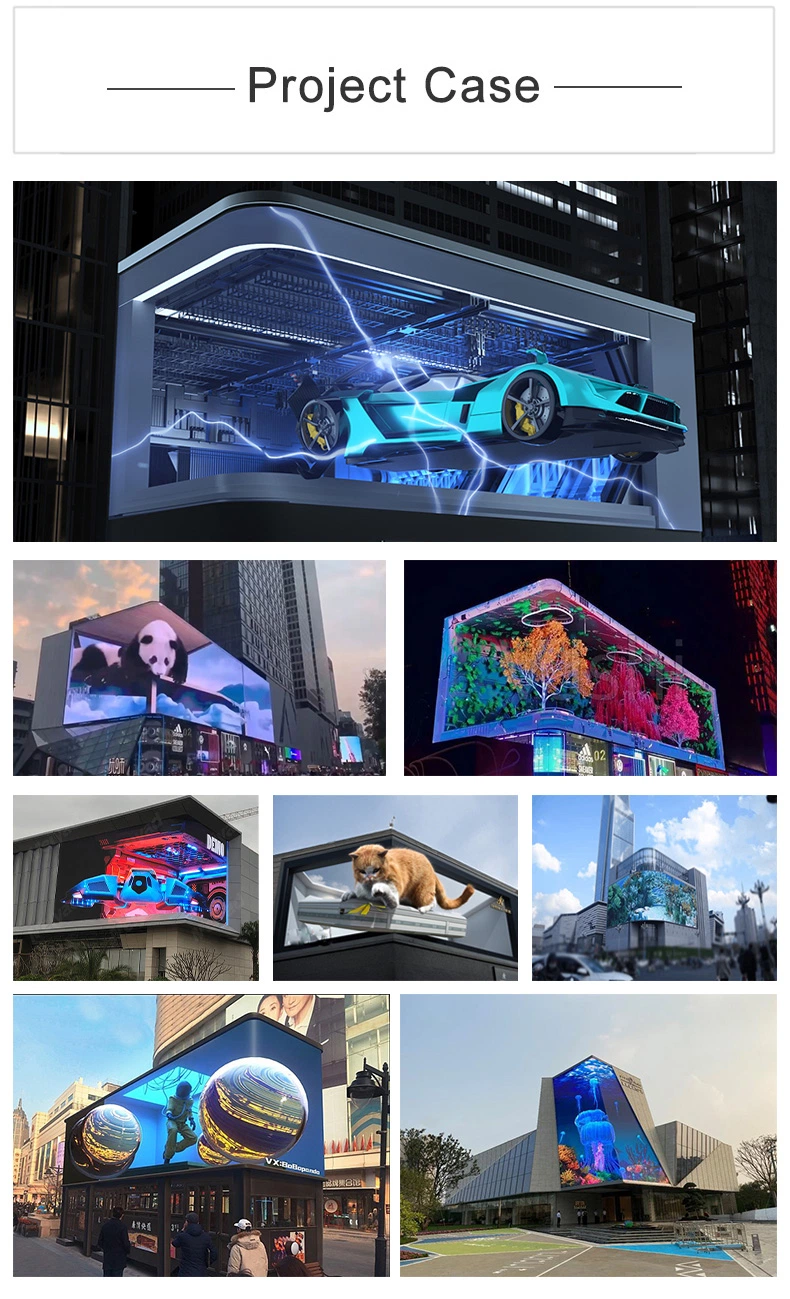 Building Commercial Digital Billboard 3D Advertising Outdoor LED Video Wall Display Screen