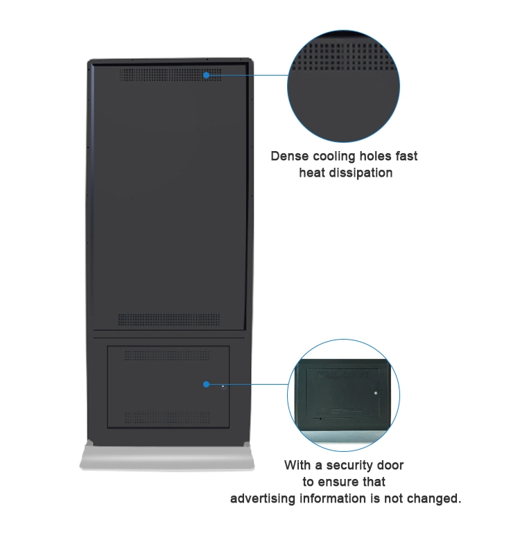 50 Inch LED Kiosk Floor Standing LCD Digital Signage Indoor Display